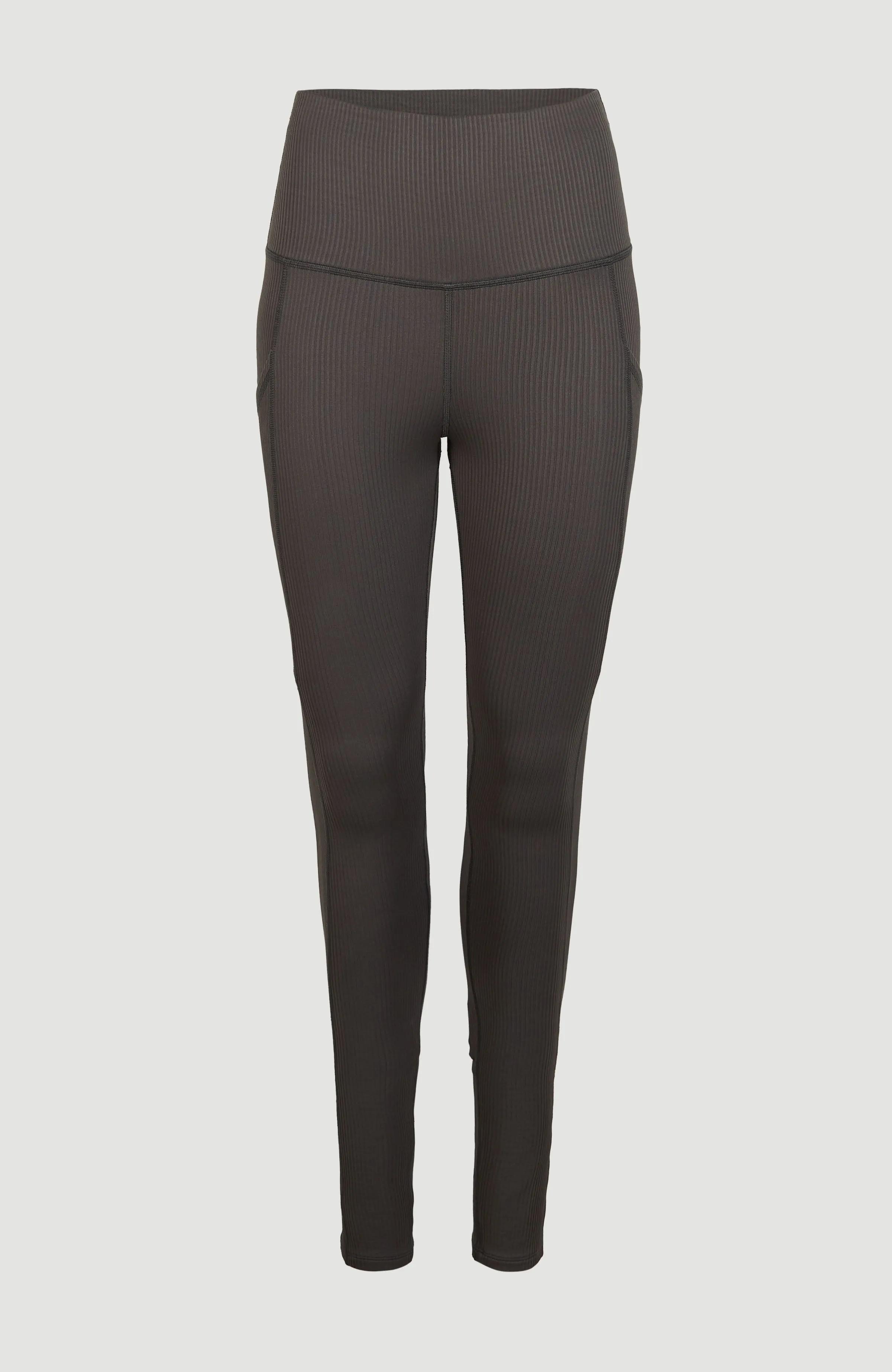 Hike Rib High Waist Leggings | Raven
