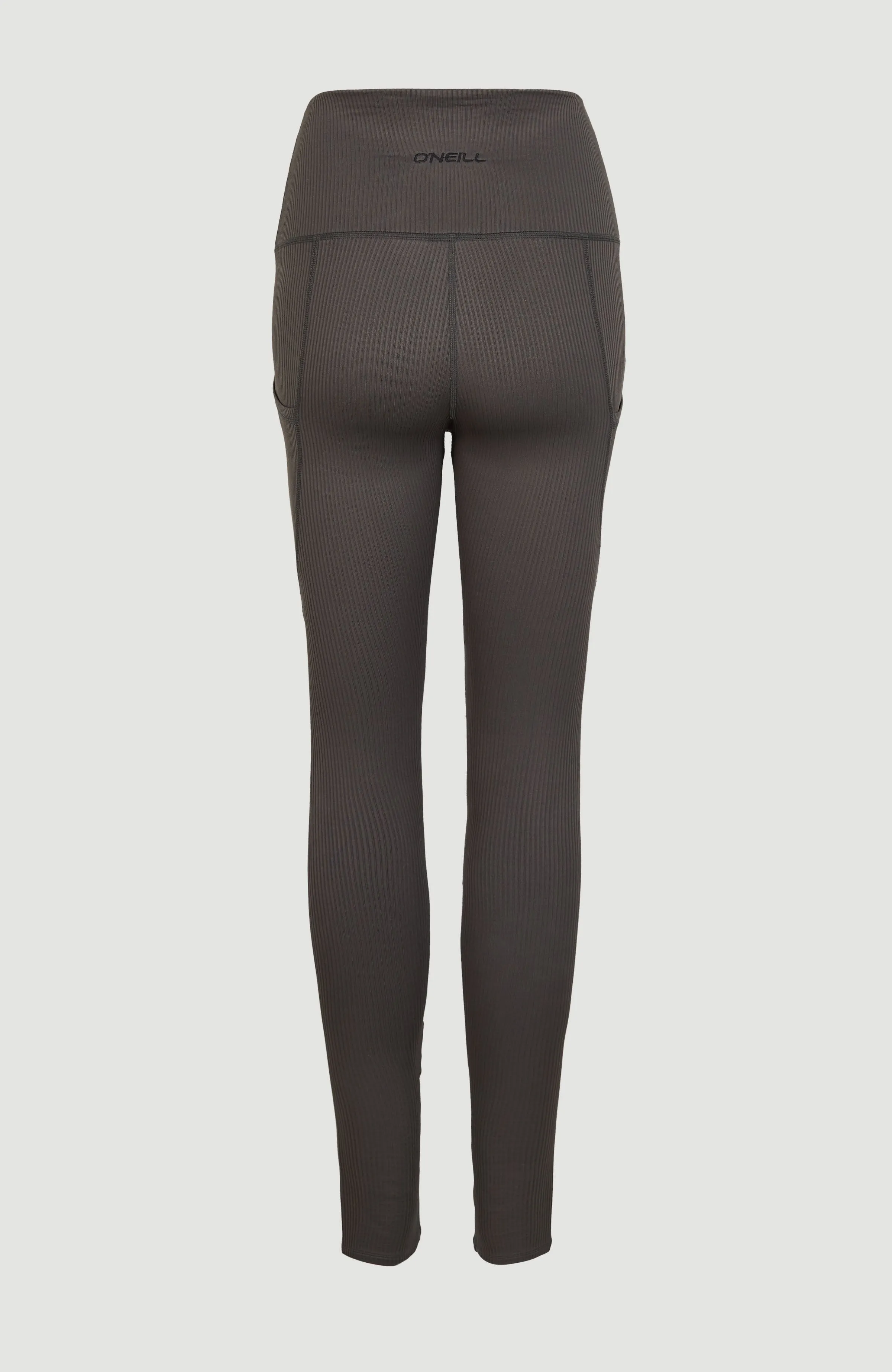 Hike Rib High Waist Leggings | Raven