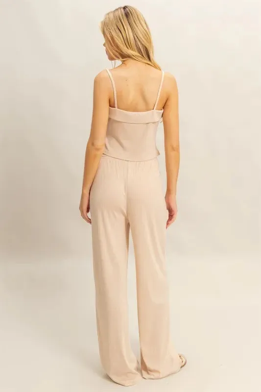HYFVE Rib Knit Cami Top and Pants Set