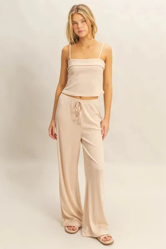 HYFVE Rib Knit Cami Top and Pants Set