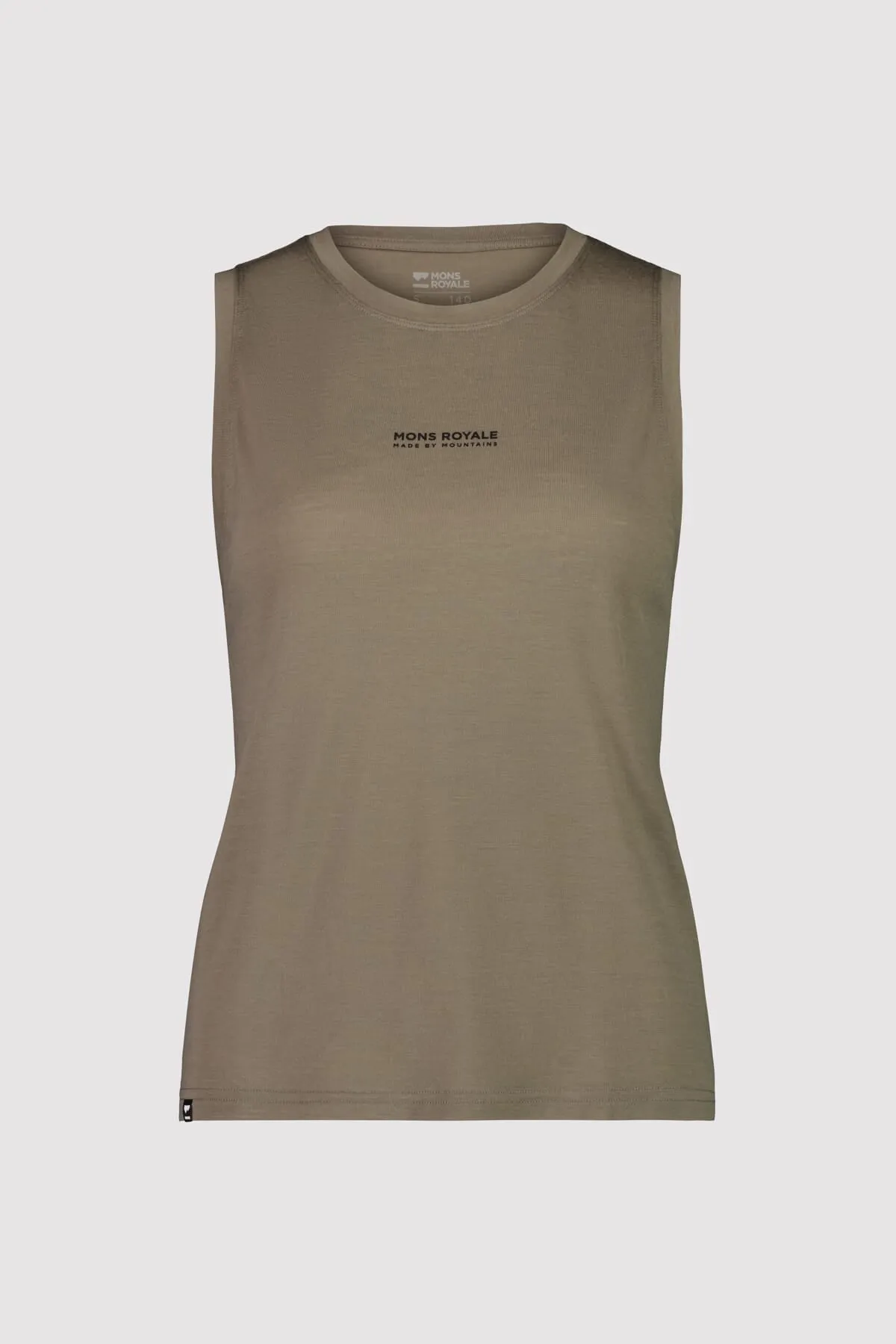 Icon Merino Tank - Walnut