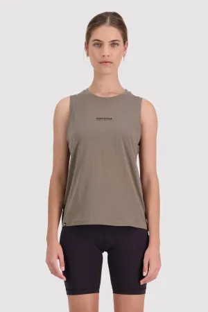 Icon Merino Tank - Walnut