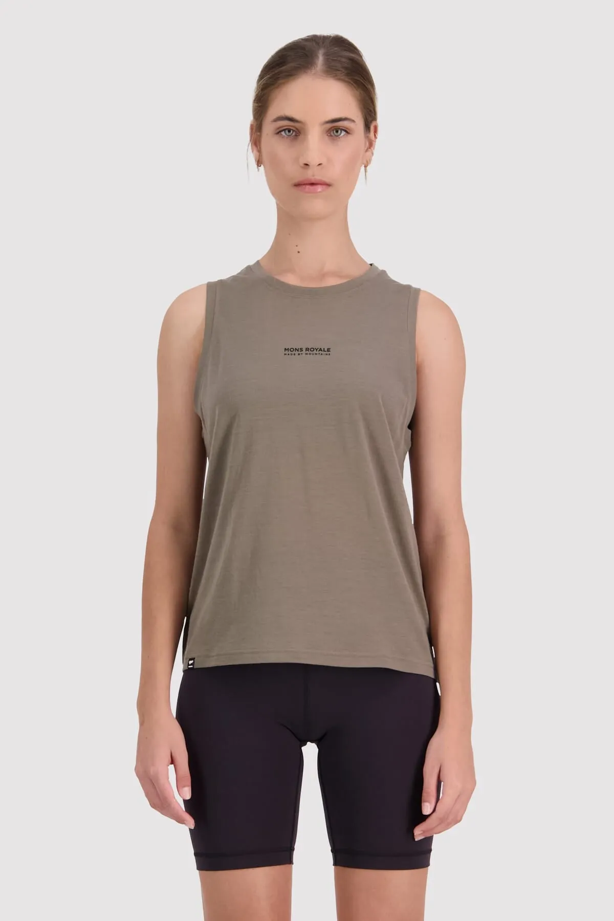 Icon Merino Tank - Walnut
