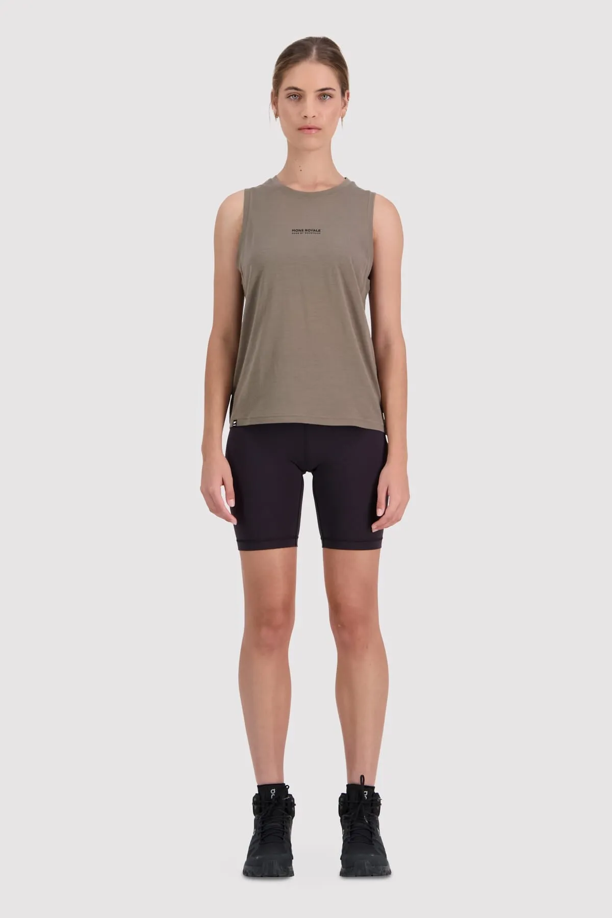 Icon Merino Tank - Walnut