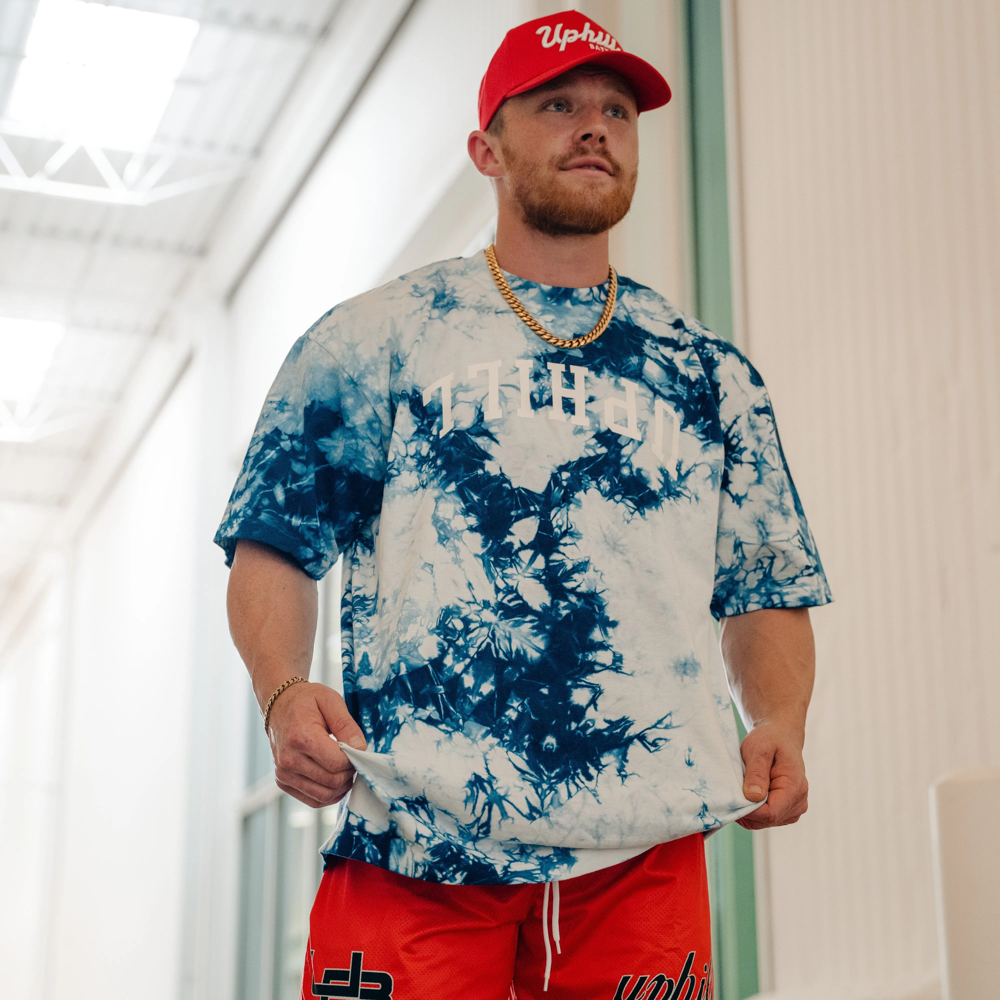 ⅂⅂IHԀՈ Heavyweight Tee Sky Blue