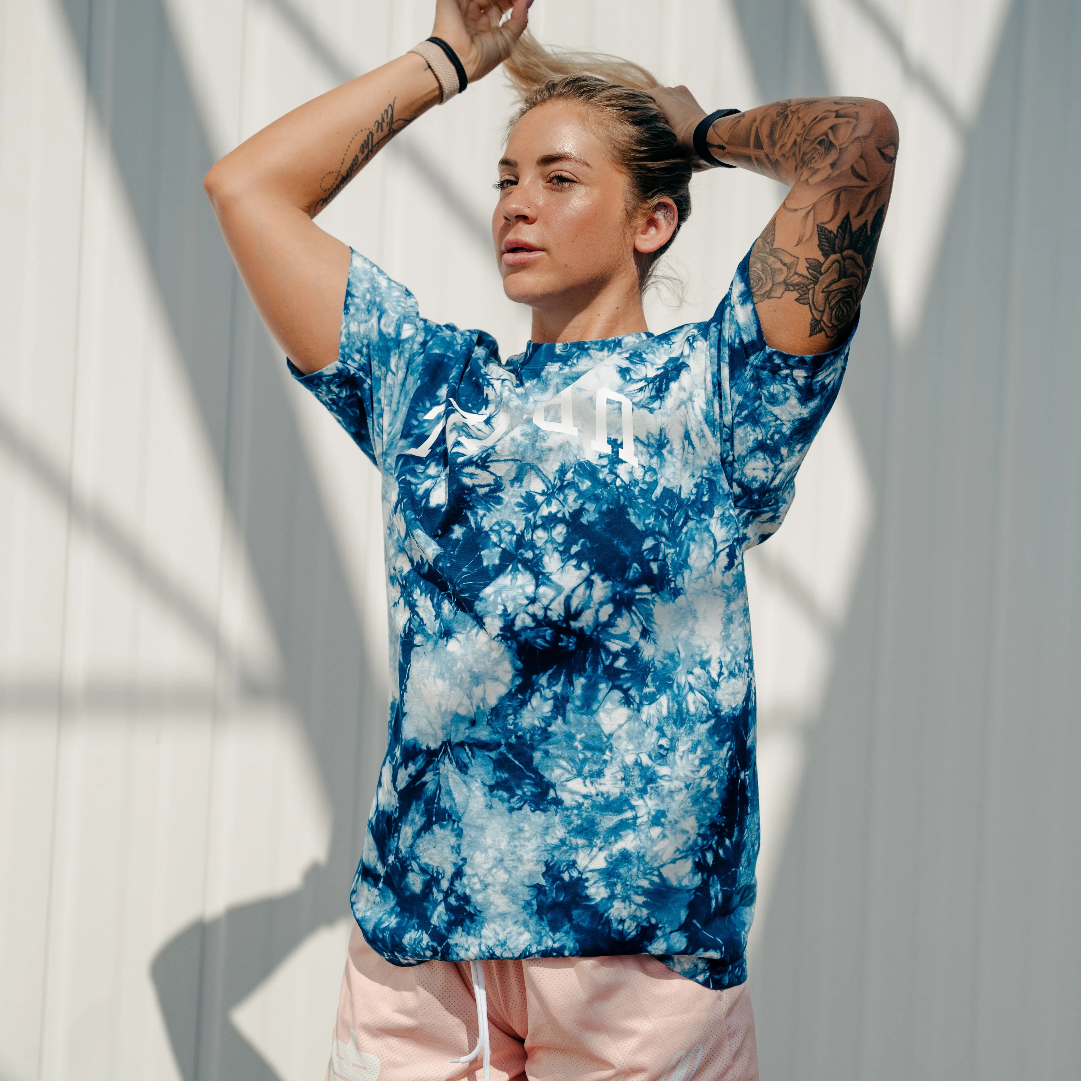 ⅂⅂IHԀՈ Heavyweight Tee Sky Blue