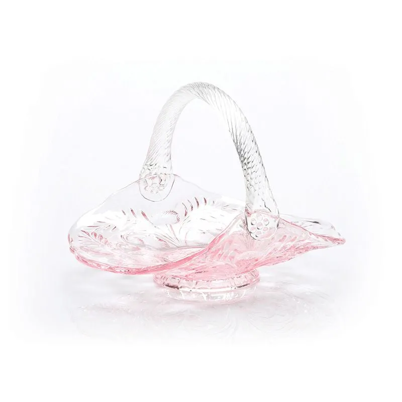 Inverted Thistle Glass Berry Basket - 4 Color Options