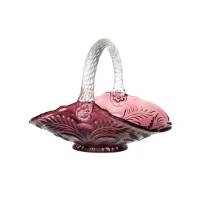 Inverted Thistle Glass Berry Basket - 4 Color Options