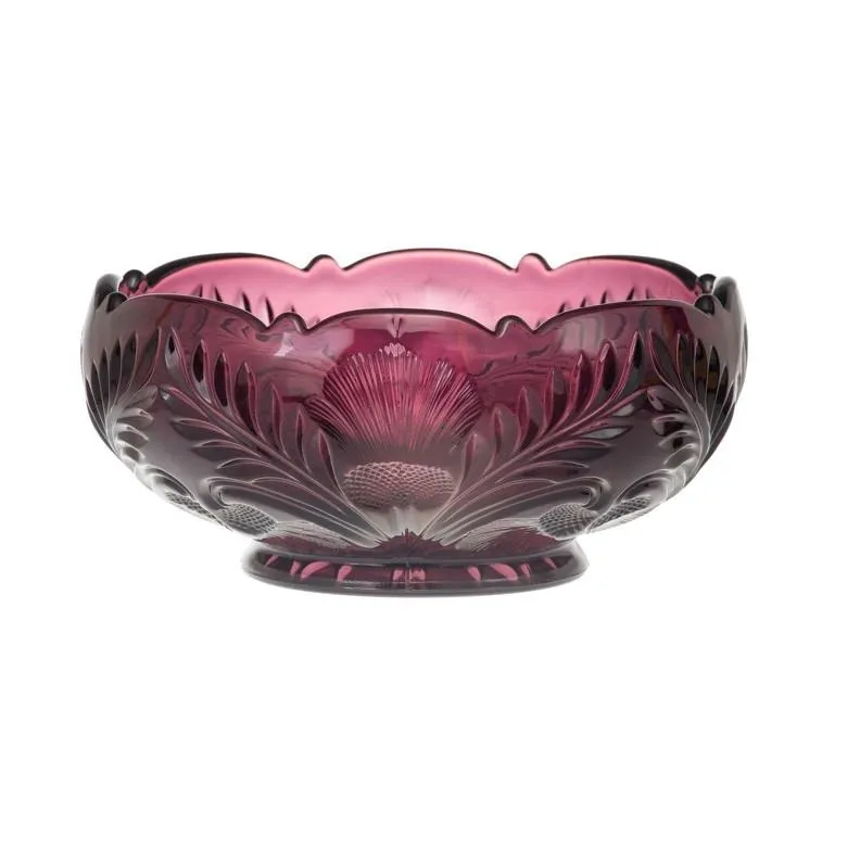 Inverted Thistle Glass Bowl - 4 Color Options