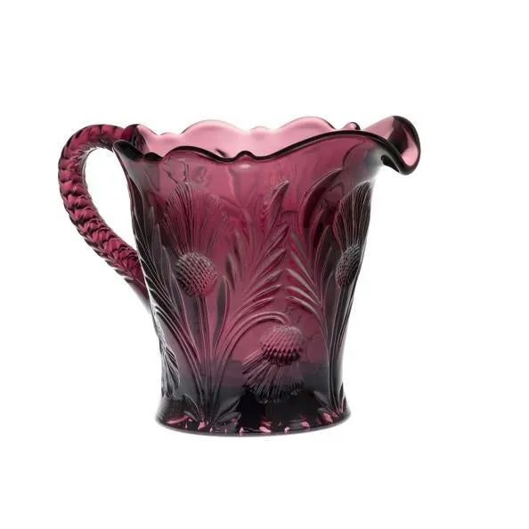 Inverted Thistle Glass Creamer - 4 Color Options