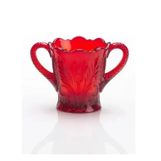 Inverted Thistle Glass Sugar Bowl - 4 Color Options