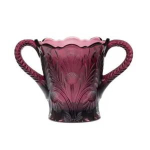 Inverted Thistle Glass Sugar Bowl - 4 Color Options