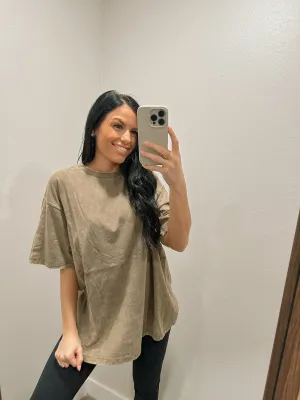 Jade Acid Wash tee