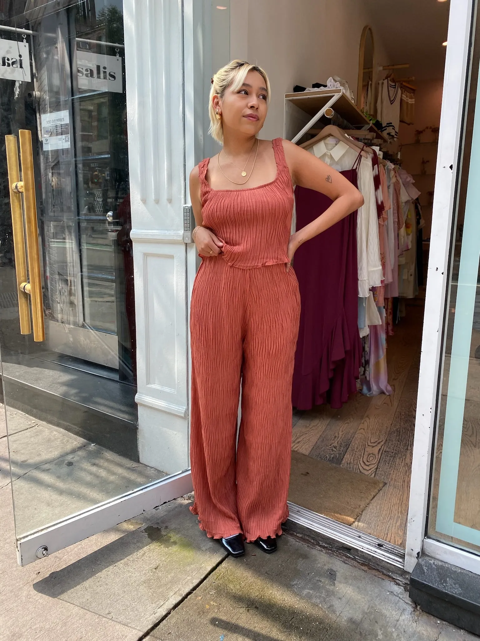 Janesa Pants in Rust