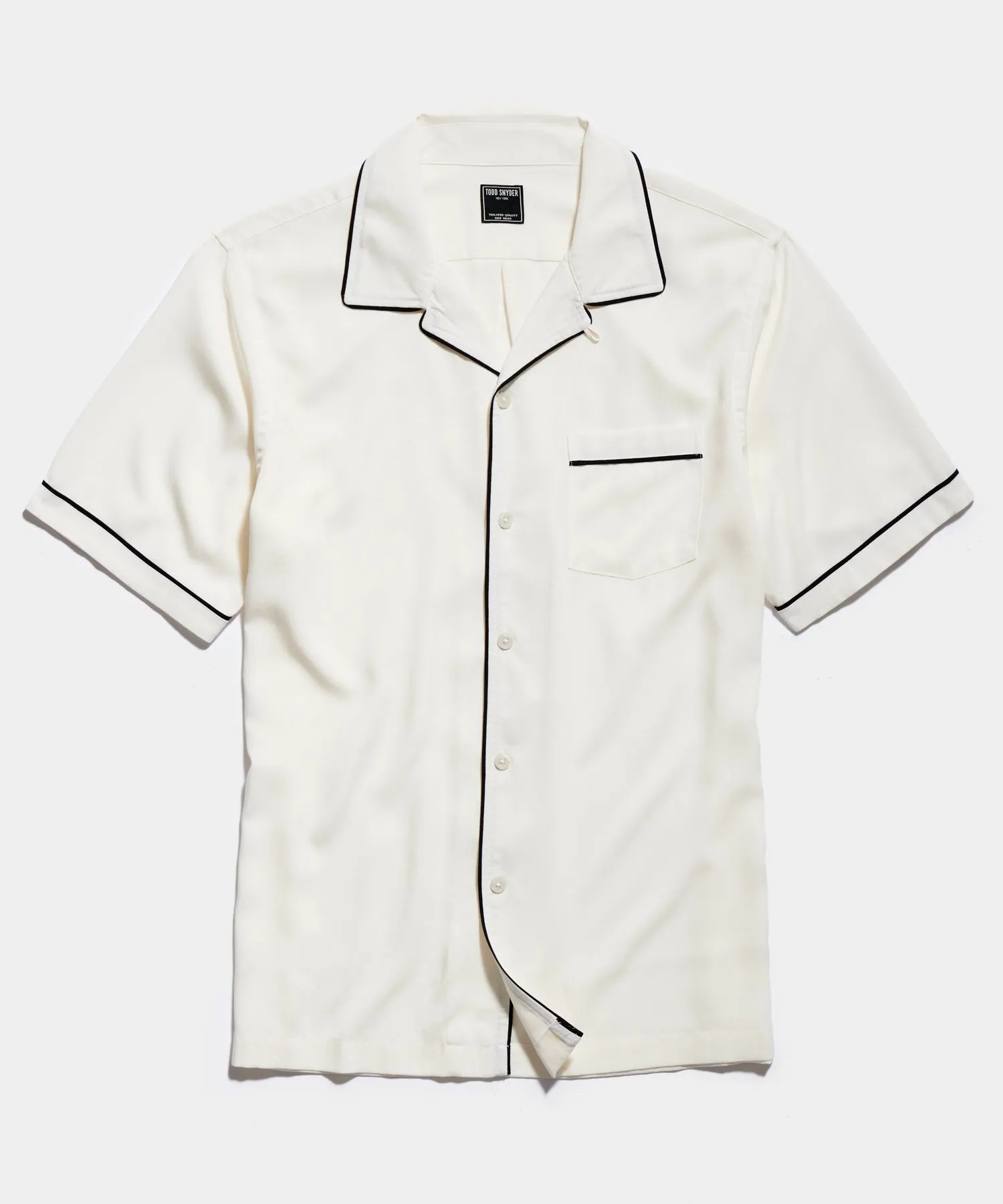 Japanese Tipped Rayon Lounge Shirt
