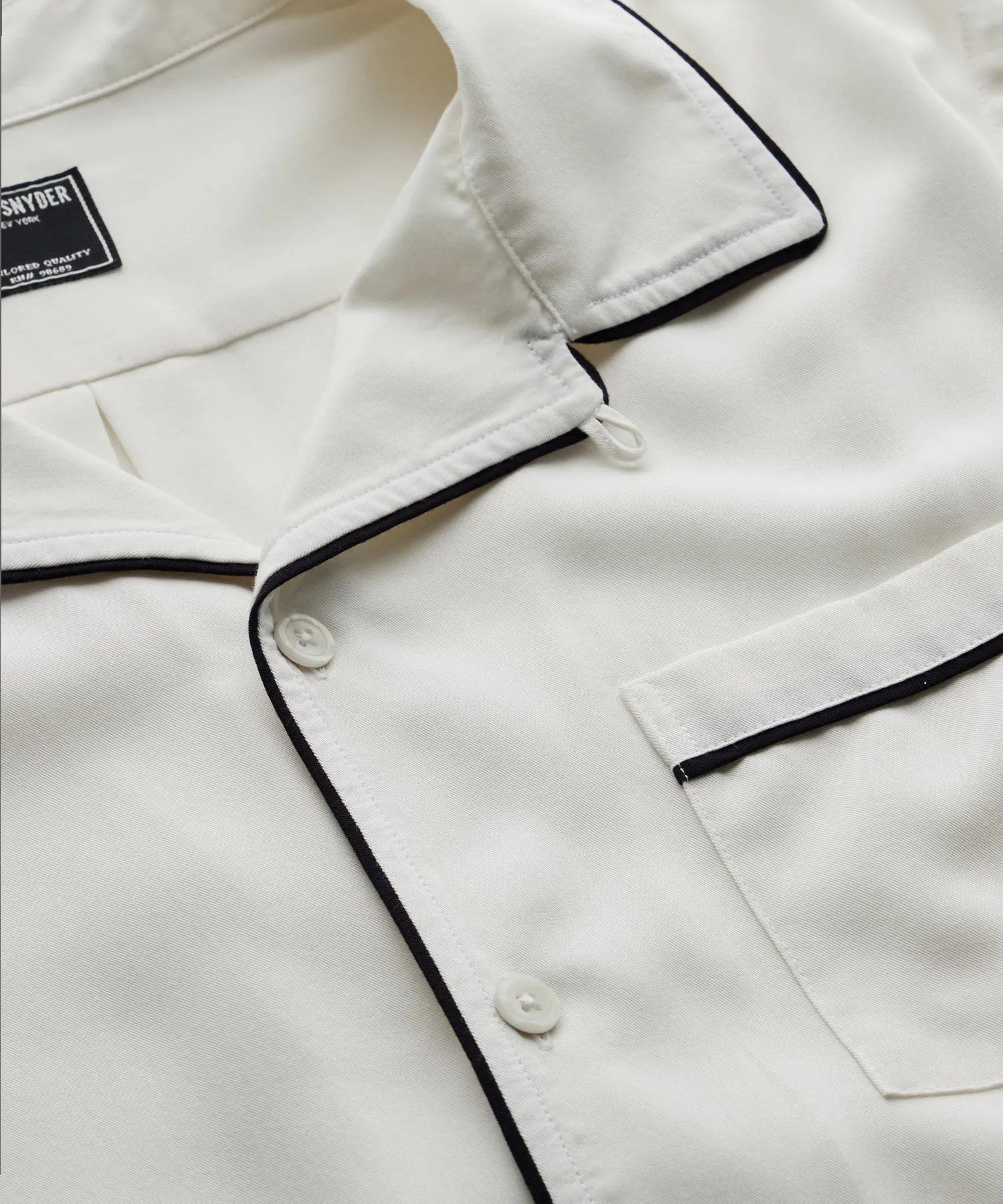 Japanese Tipped Rayon Lounge Shirt