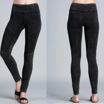 Jayden Moto Leggings - Black