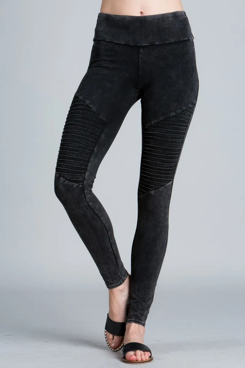 Jayden Moto Leggings - Black