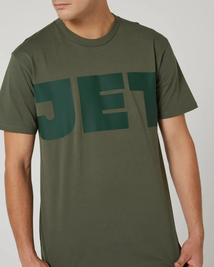 Jetpilot Divided Mens Tee - Sage