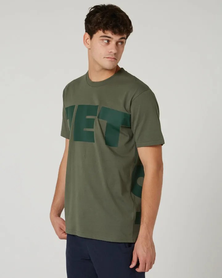 Jetpilot Divided Mens Tee - Sage