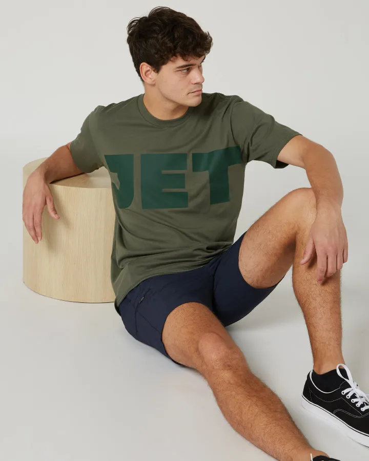 Jetpilot Divided Mens Tee - Sage