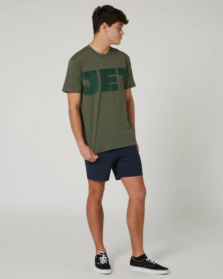 Jetpilot Divided Mens Tee - Sage