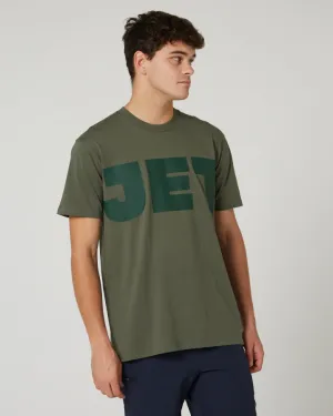 Jetpilot Divided Mens Tee - Sage