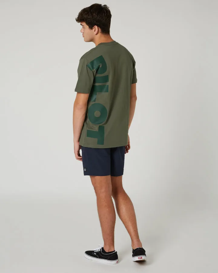 Jetpilot Divided Mens Tee - Sage