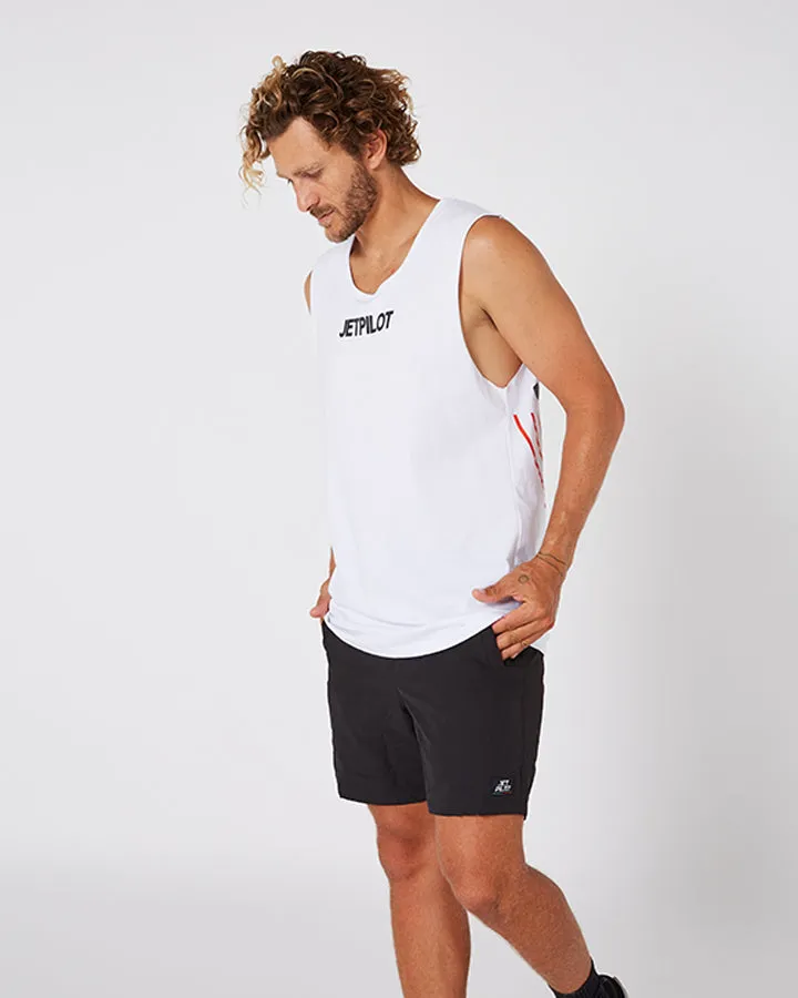 Jetpilot Limits Mens Muscle Tee - White