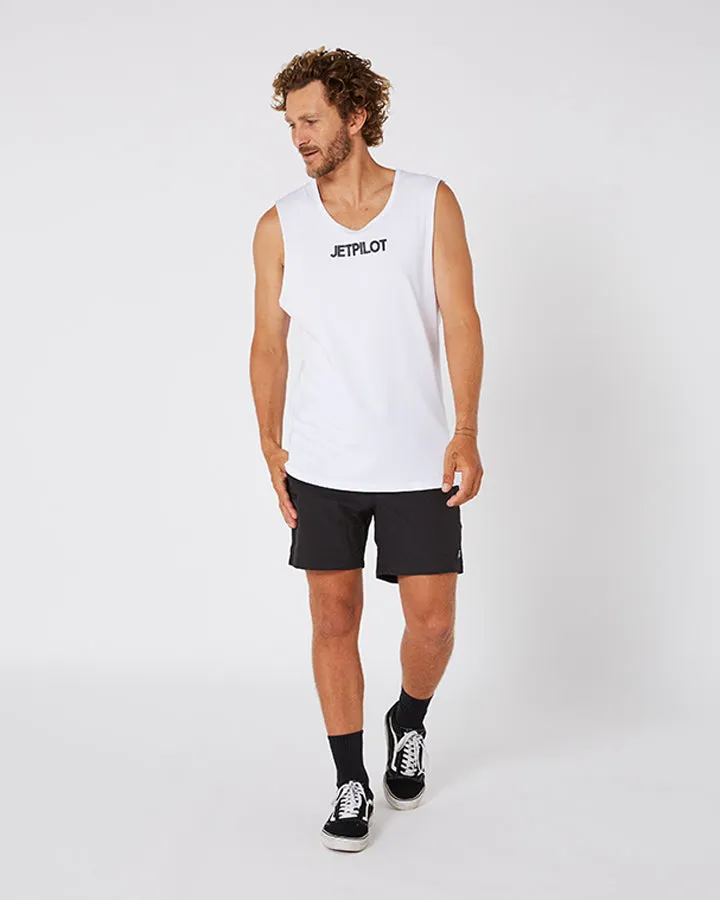Jetpilot Limits Mens Muscle Tee - White