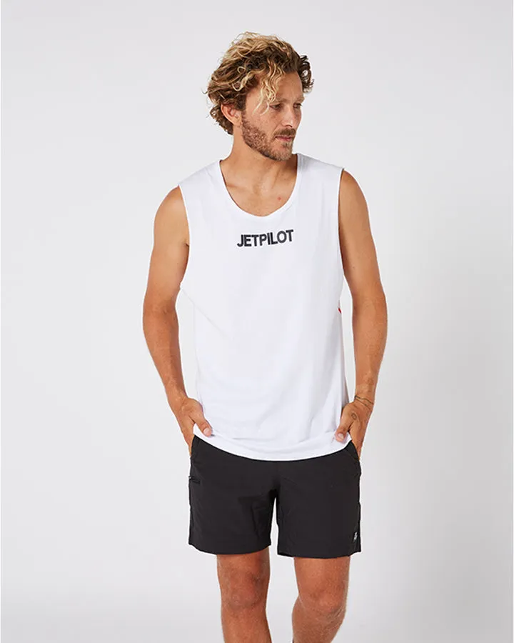 Jetpilot Limits Mens Muscle Tee - White