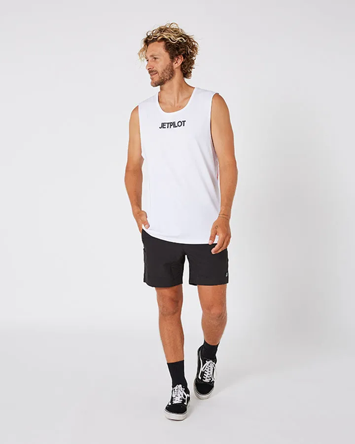 Jetpilot Limits Mens Muscle Tee - White