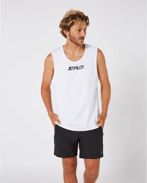 Jetpilot Limits Mens Muscle Tee - White