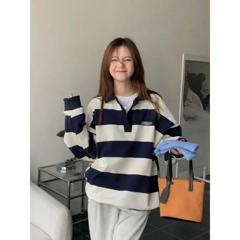Kawaii Pink Striped Oversize Tee - Autumn '23
