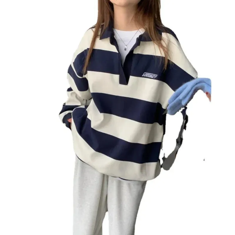 Kawaii Pink Striped Oversize Tee - Autumn '23