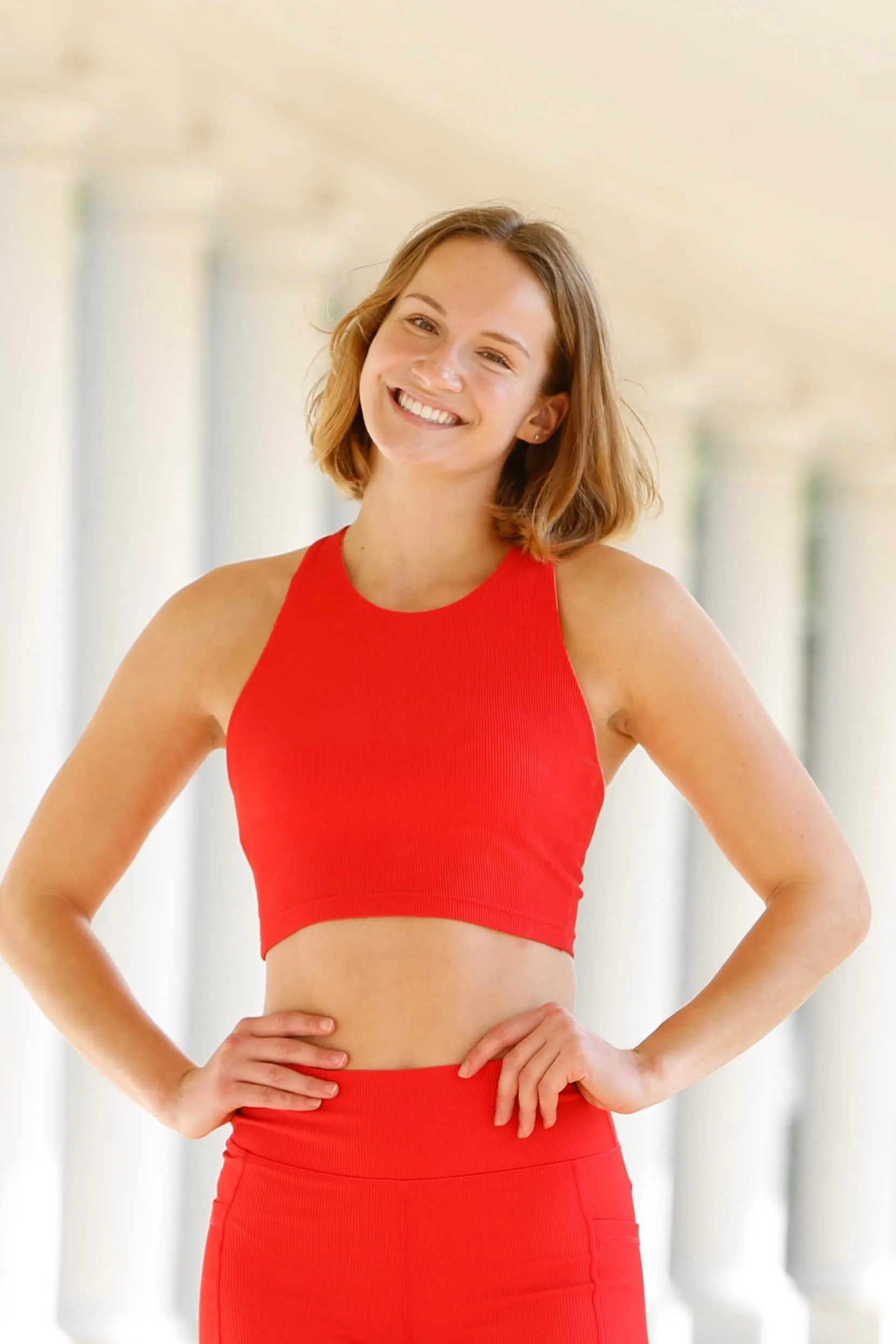 Kella Pocket Crop Top (black ribbed)