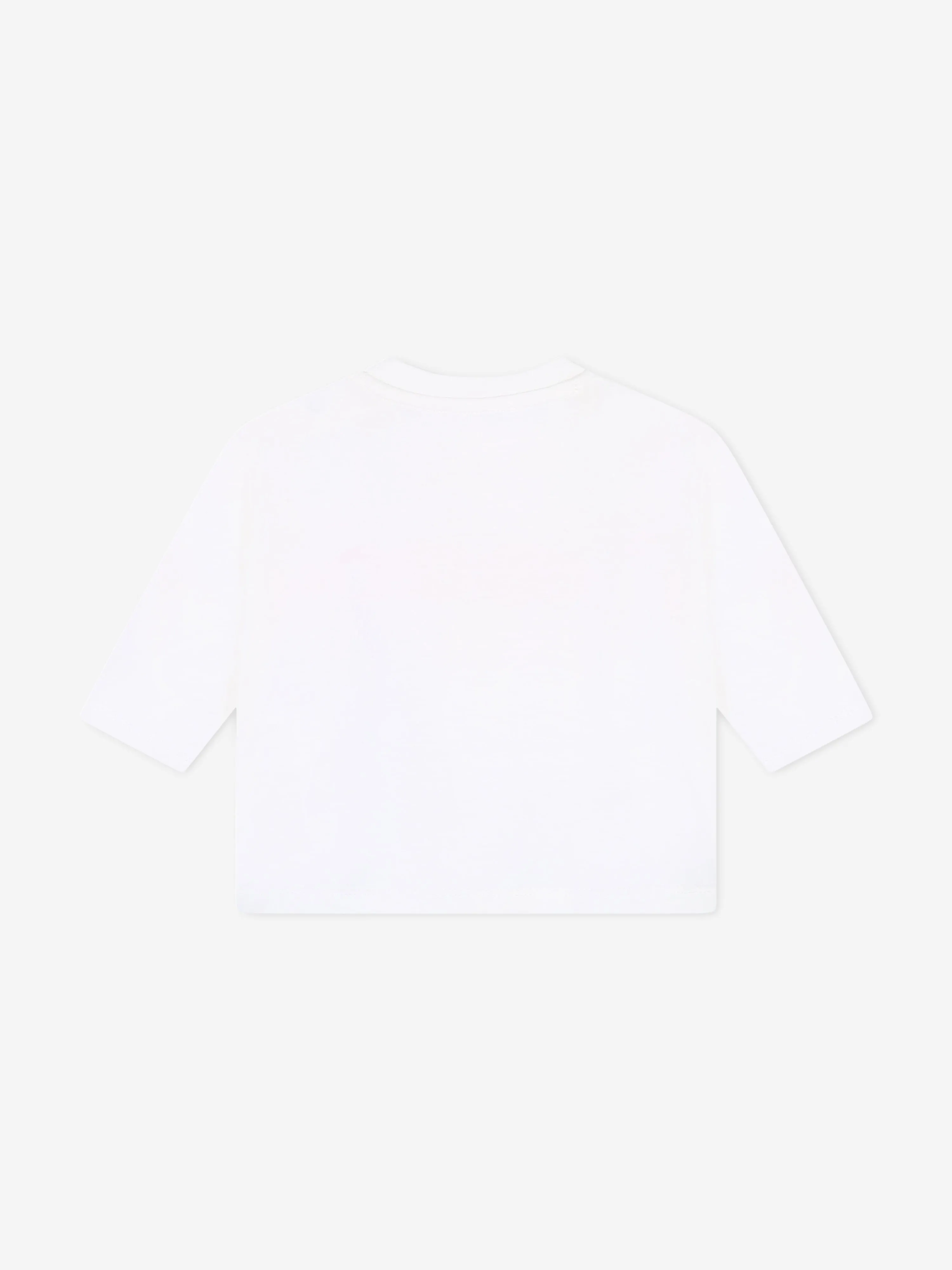 KENZO Baby Girls Long Sleeve Logo T-Shirt in Ivory