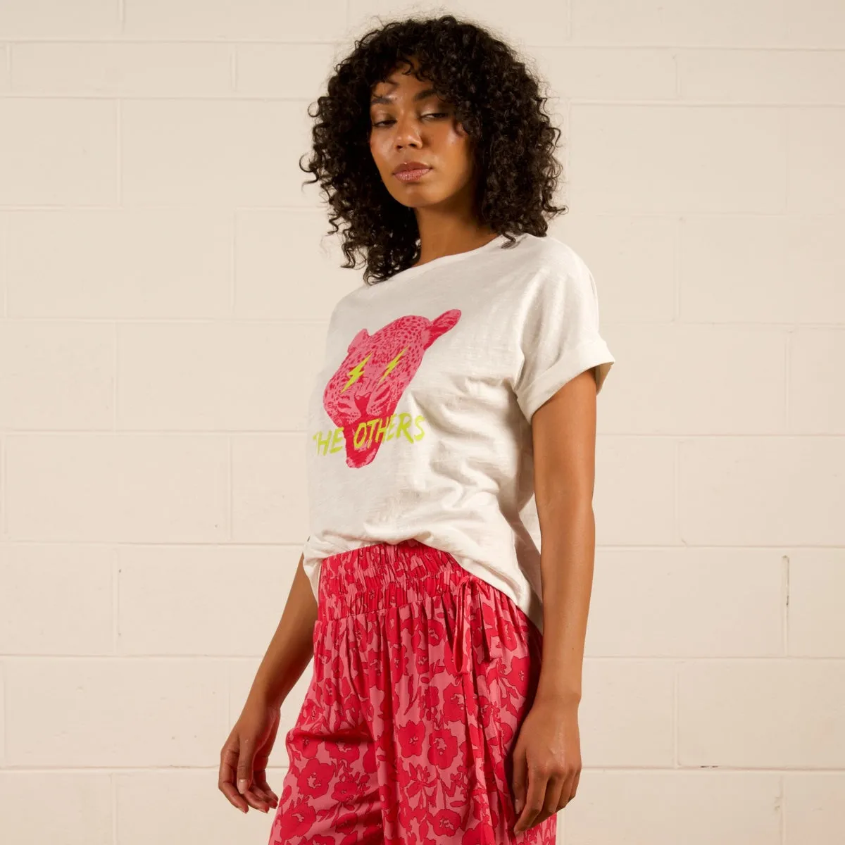 Khloe Relaxed Pants (Pink Damask)