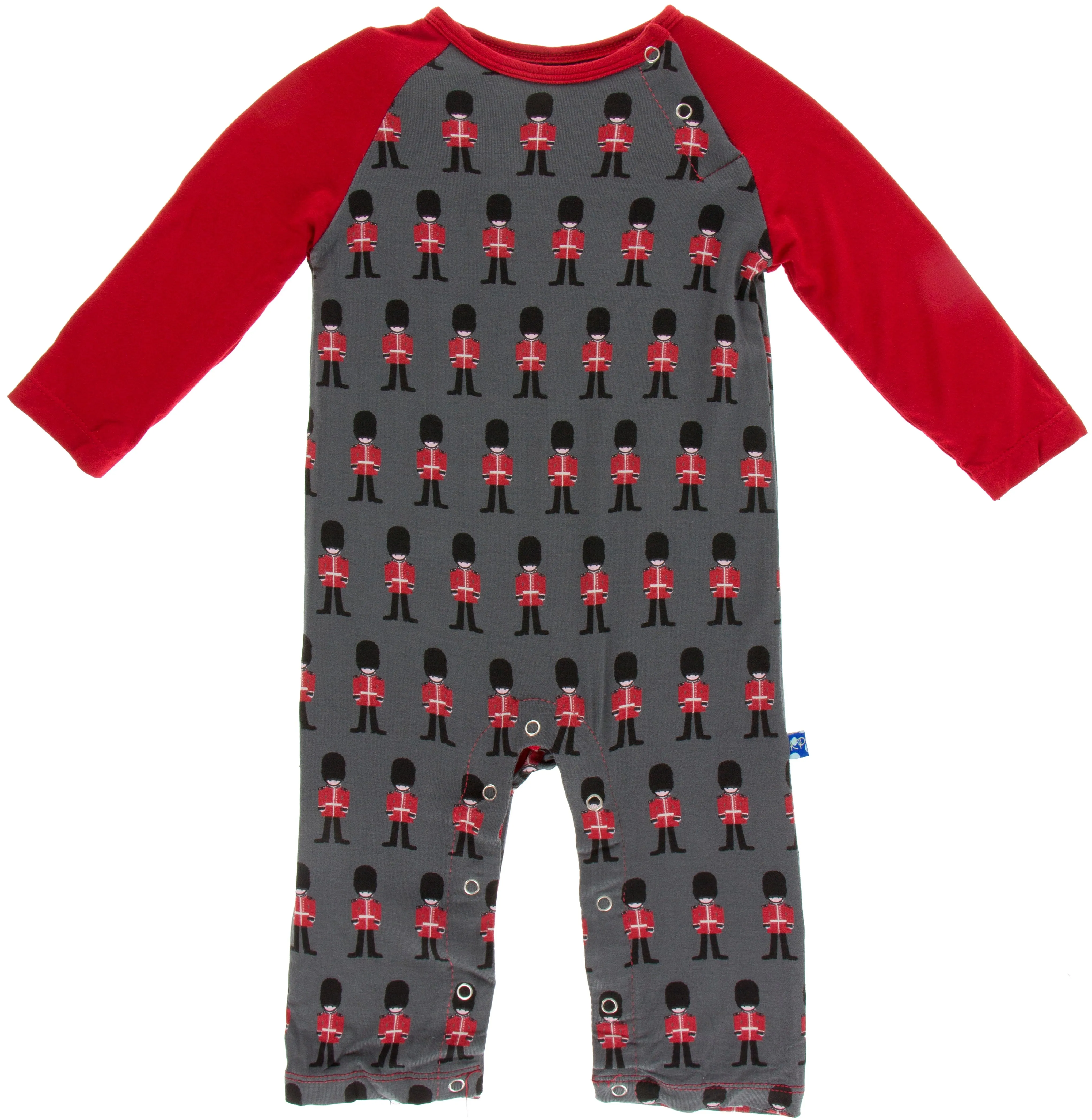KicKee Pants Queen's Guard Long Sleeve Raglan Romper