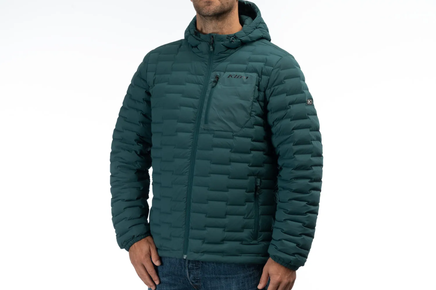 KLIM Mens Boulder Stretch Down Hooded Jacket