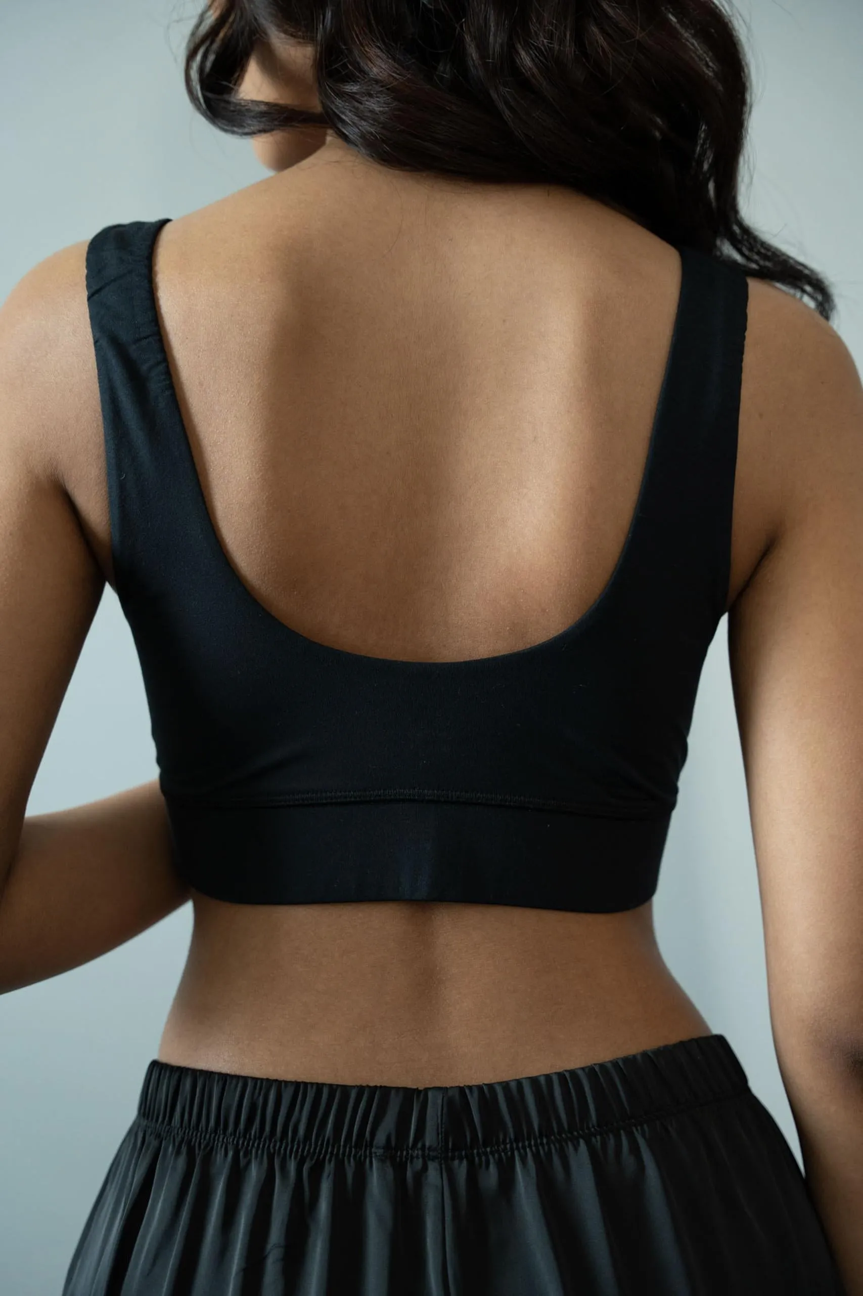 LADIES BLACK LOUNGE BRA