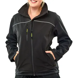 Ladies Soft Shell Jacket - Black