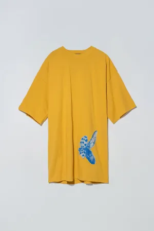 Ladybug Graphic PJ Tee Mustard Yellow