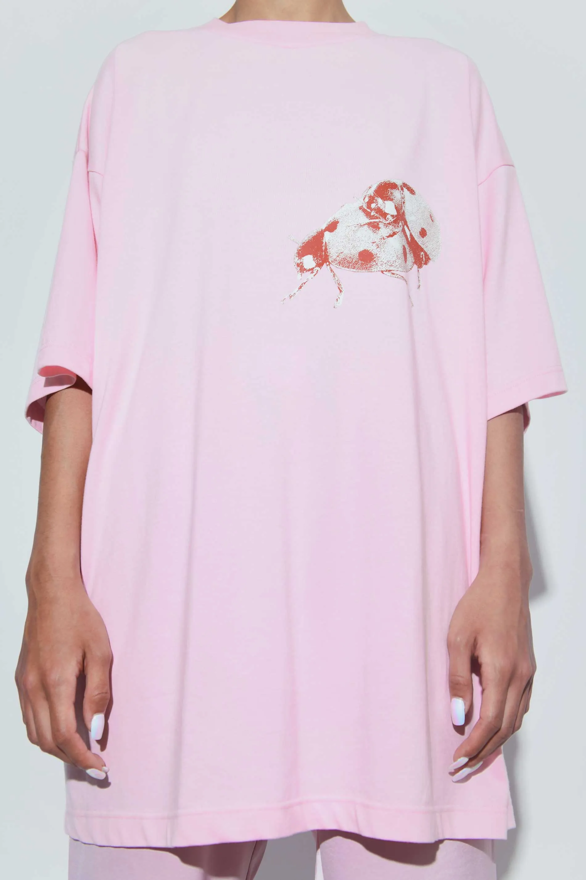 Ladybug Graphic PJ Tee Pink