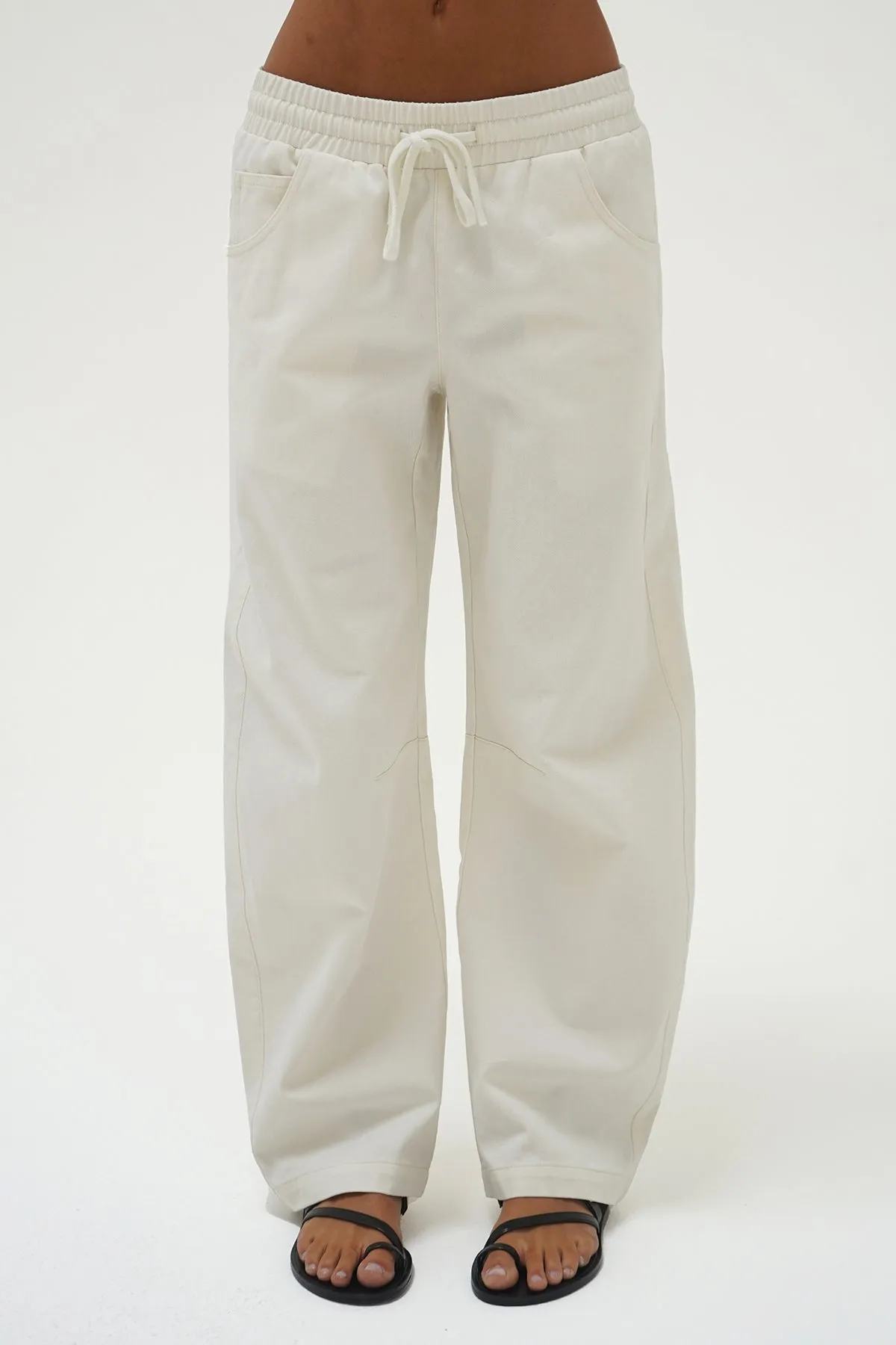 Lennon Pant - White Denim