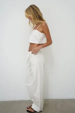 Lennon Pant - White Denim