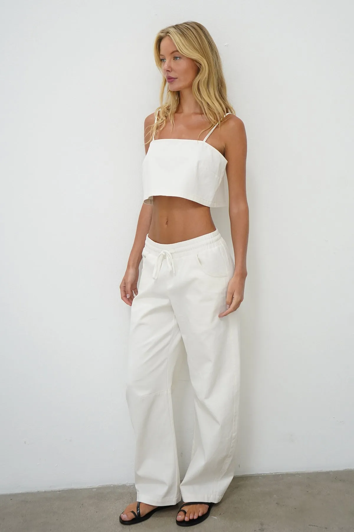 Lennon Pant - White Denim