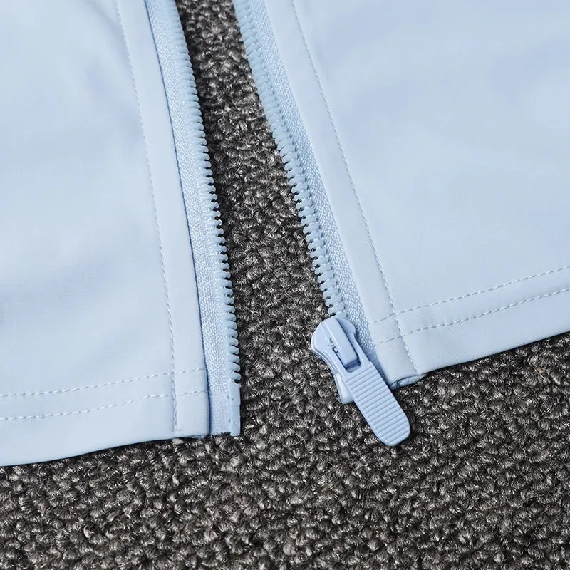Liana Lightweight Cropped Full Zip Windbreaker Jacket