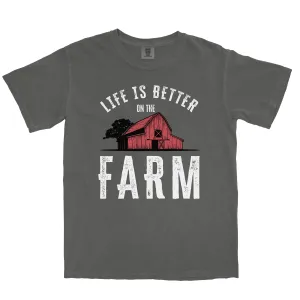 LIFE IS BETTER ON THE FARM RED BARN SHIRT