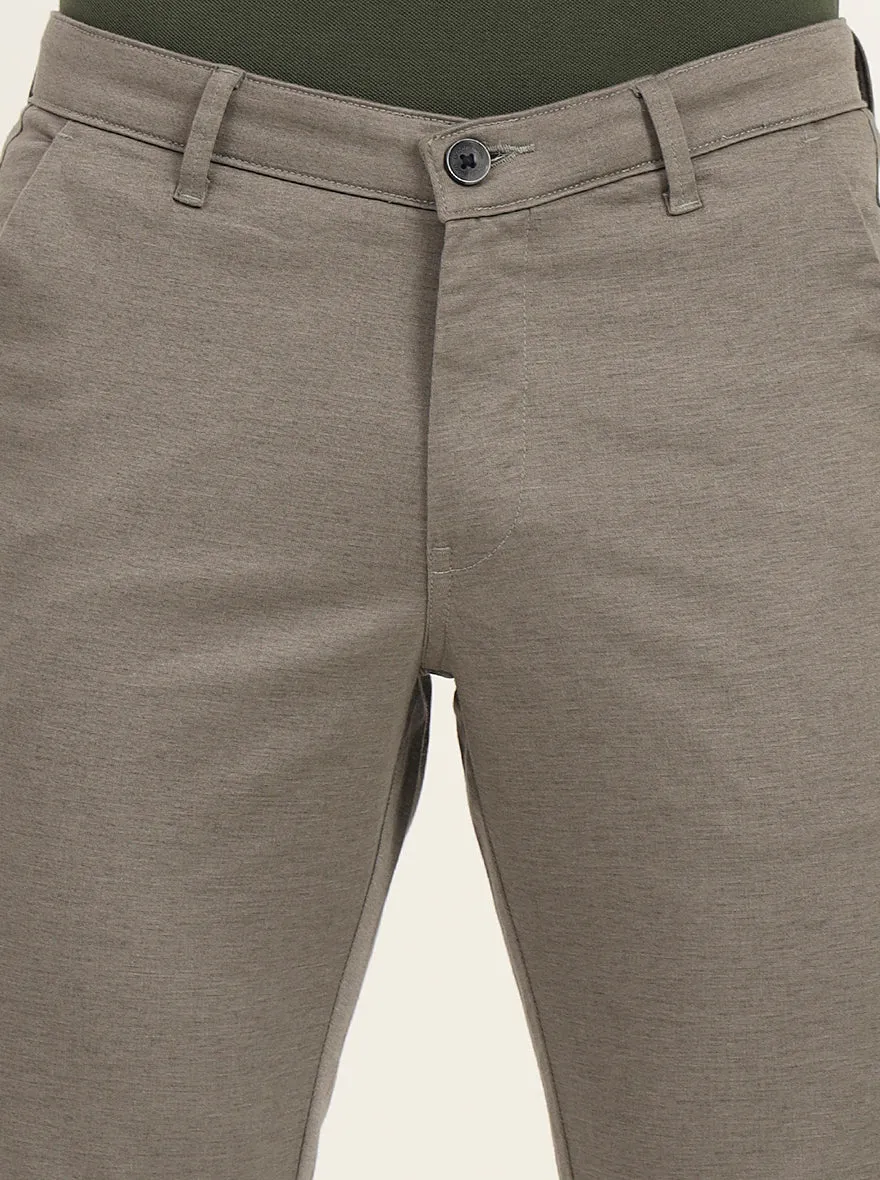 Light Pista Solid Slim Fit Casual Trouser | Greenfibre